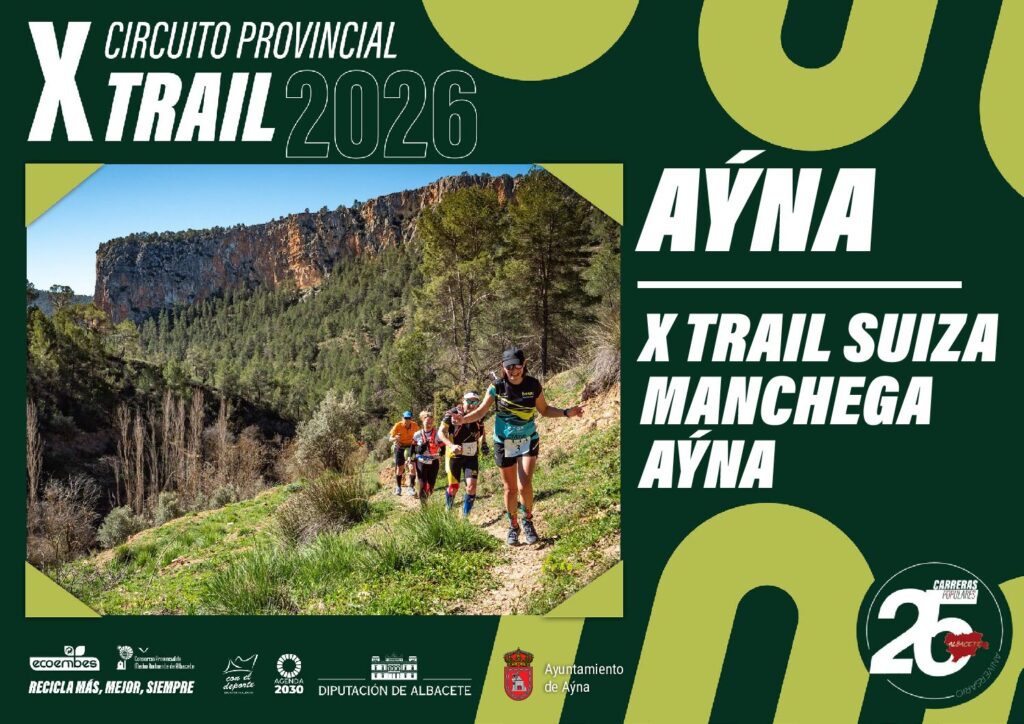 Aýna acogerá la 3ª prueba del X Circuito Provincial de Trail de la Diputación de Albacete.