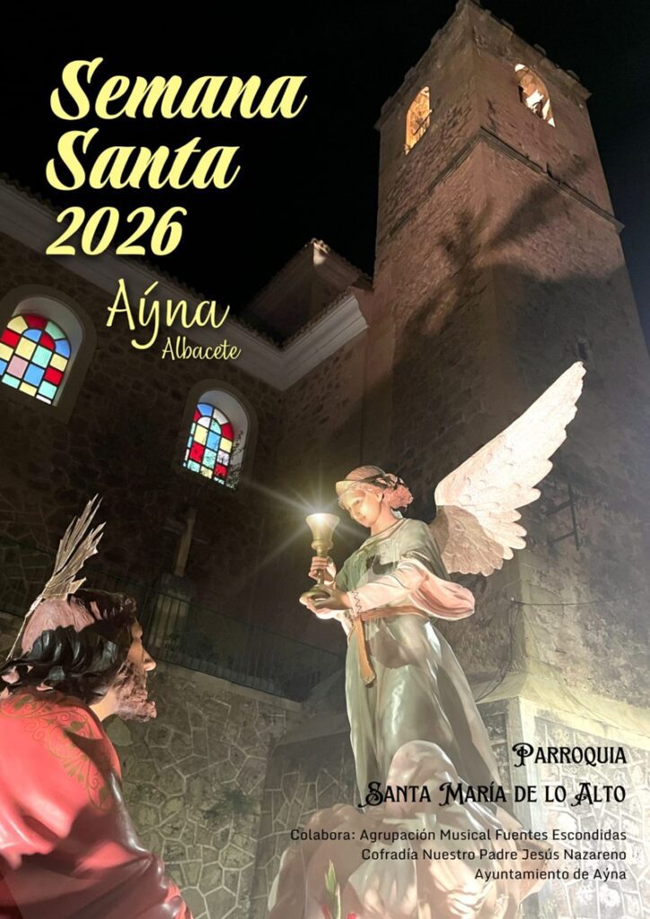 Actos religiosos y horarios de la Semana Santa en Aýna.