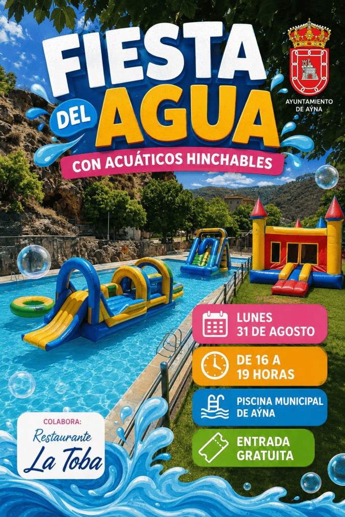 ¡Fiesta del Agua en la Piscina Municipal de Aýna!