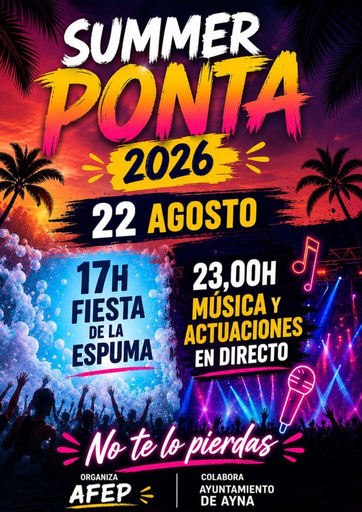 Summer Ponta 2026: música, fiesta y diversión en Royo Odrea el 22 de agosto