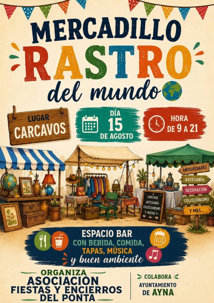 Mercadillo Rastro del Mundo en Cárcavos